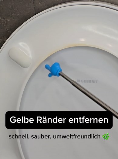 Gelbe WC-Ränder entfernen mit Natron und Zitrone