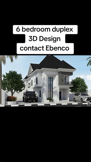 six bedroom duplex 3D you can reach Ebenco for good drawing architecture design