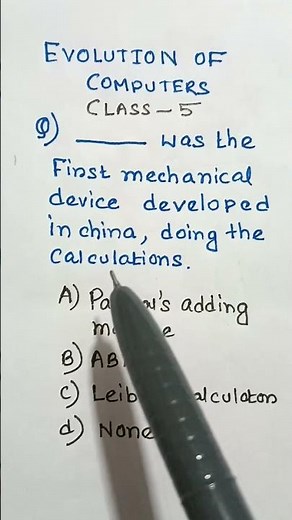 Evolution of computers class 5 #class5computer #shorts #shortsfeed #youtubeshorts