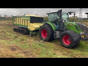 Wetlandcombi Fendt 314 - Krone AX Van Boxmeer Agro GWW Cultuur Techniek