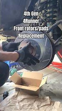 4th Gen 4runner front rotors/ pad replacement. #automobile #diymaintenance