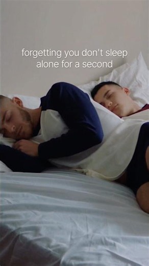 he really acts like a magnet in his sleep 😴 #shorts #couplegoals