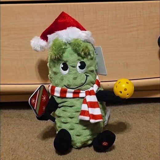 (Returning for 2025) Gemmy animated Expressions of Joy Pickle Ball Pickle
