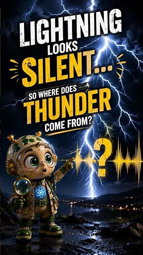 Lightning Looks Silent… So Where Does Thunder Come From? #sciencefacts #nature