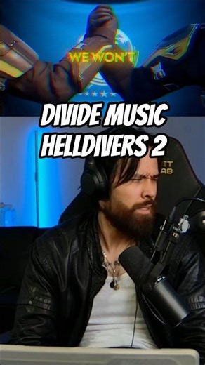 DIVIDE MUSIC JONATHAN YOUNG Helldivers 2 REACTION #helldivers2 #playstation #nerdcore #shorts
