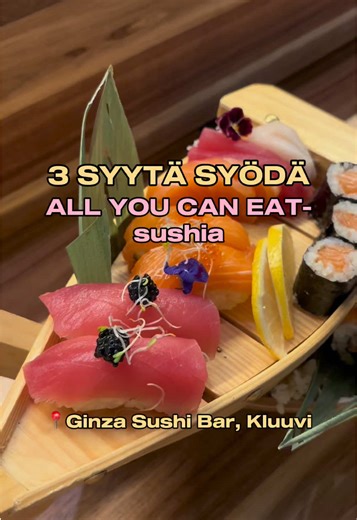 Syö All You Can Eat Sushia Helsingissä - Ginza Sushi Bar