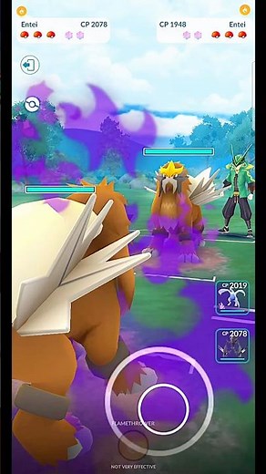 ✨️Shadow Entei VS✨️Shiny Entei PVP Battle in Pokemon Go