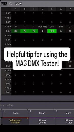 Test DMX in MA3 fast—no patch needed. Use the DMX Tester + macros to check lines quick.