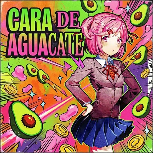 CARA DE AGUACATE🥑 #shorts #viral #ddlc #natsuki #aguacate #dokidokiliteratureclub