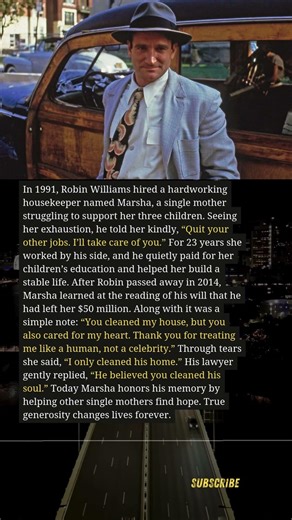 Robin Williams Left $50 Million To His Housekeeper — The Reason Why Made Her Cry For Days