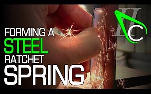 【万卷搬运】No.102 制作一个钢制棘轮弹簧【Clickspringの车工短视频】