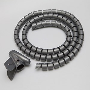 [Hot Item] New Type Insulation Plastic Cable Organizer Cable Zipper Fast Spiral Wrapping Band with Tool