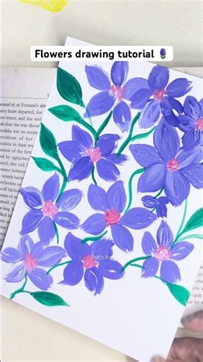 #flowers #leaf #draw #painting #drawingtutorial #shortvideo #trending #youtubeshorts #tutorial #art