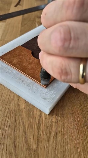 82K views · 313 reactions | Punching round corners of a handmade leather bifold wallet #asmr #fblifestyle | Torross Leather Craft | Facebook