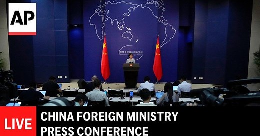 LIVE: China foreign ministry press conference