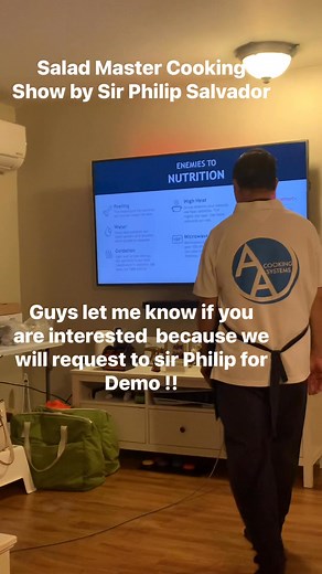 #Thank you Sir Philip for the nice Demo on how to use the Salad Master #thank you for the healthy food that made from salad master cooking ware #Thank you for completely understanding about salad master #stars everywhere #highlights followers and viewers | Belen Sereneo