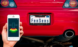 License plate holder FenSens makes parking sensor technology affordable and easy to install