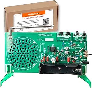 F Radio Kits - Soldering Project Kit with Digital Receiver 87-108MHz F Radio Module for Halloween