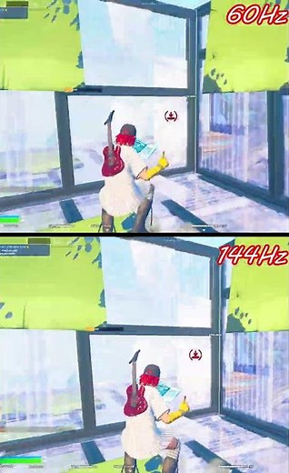 Can you see the difference between 60hz and 144hz? #shorts #shorts #fortnite #gaming
