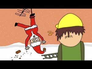 Santa Fails His MOT Test and Crashes Onto a Roof