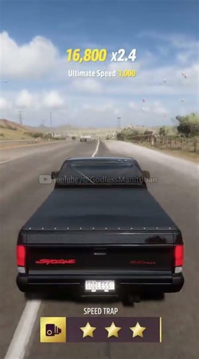 1991 #gmc Syclone 247 mph #forzahorizon5 (tune 248.4) #topspeed #usa #gaming #gamingshorts #fh5