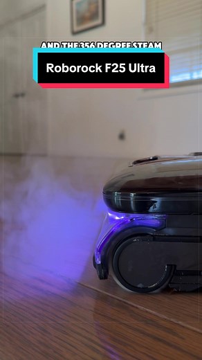 Roborock F25 Ultra steam vacuum — powerful steam lift for dried messes