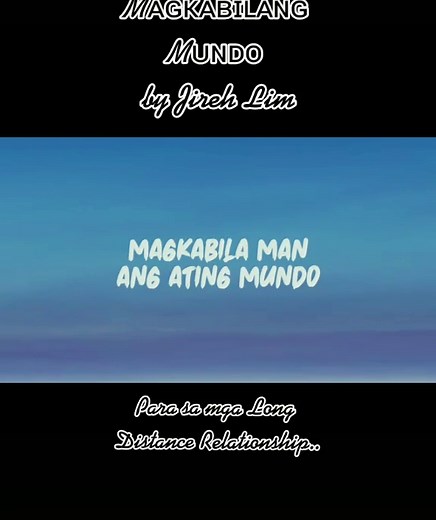Magkabilang Mundo by Jireh Lim - Heartbroken Songs Only Lyrics