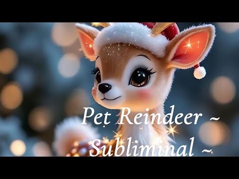 Get a pet magical reindeer ~ Subliminal ~