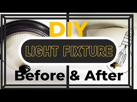 No More "Boob" light! Easy DIY light shade for ceiling mount lights with LED bulbs