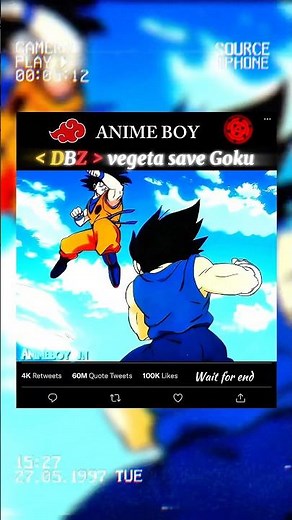 VEGETA SAVE GOKU ❤️ #goku #vegeta