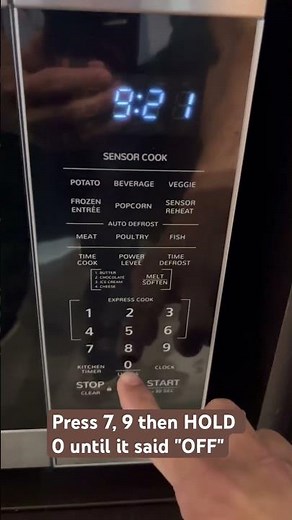 How to Disable the UNLOCK mode (permanently) in Sharp Carousel Microwave OVEN | SMC1464KSC Model
