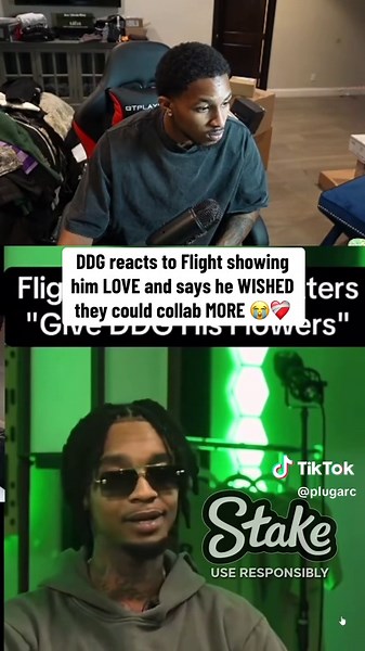 DDG reacts to Flight showing him LOVE and says he WISHED they could collab MORE 😭❤️‍🩹#ddg #flightreacts #fyp #viral