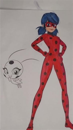 How to Coloring Miraculous Ladybug... #color #ladybug #art #painting #mixed #mixcolor #coloringbook