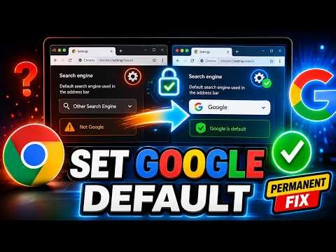 How To Permanently Change Default Search Engine to Google in Google Chrome!