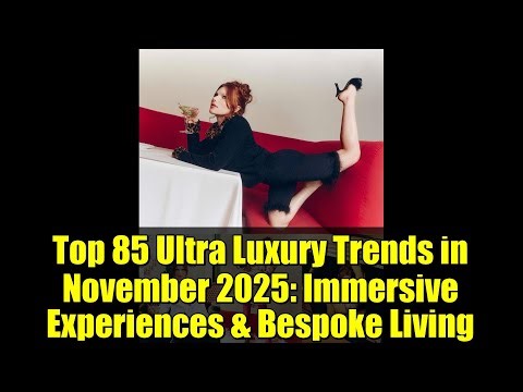 Top 85 Ultra Luxury Trends in November 2025: Immersive Experiences & Bespoke Living
