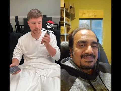 tipped pizza 🍕 delivery Mr beast