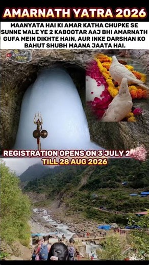 The 2 Immortal Pigeons of Amarnath 🕊️❄️ | Shiva’s Greatest Mystery 🇮🇳 #shorts #fyp