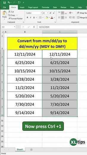 Convert Date Format in Excel | MMDDYY to DD MM YY | Excel Date Formula Trick