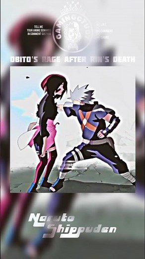 When Obito couldn't accept Rin's death 😢 |AMV| #gamingctu07