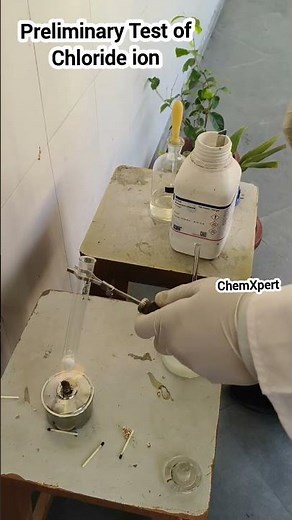 Preliminary Test of Chloride ion|Salt analysis|Acid Radicals| Chemistry Practical Class12