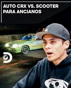 988K views · 13K reactions | Tú sabes que en estas carreras surgen retos muy extraños… pero ¡pocos como éste! Tras comprar un auto CRX este piloto será desafiado a competir contra un Scooter para ancianos… ¡y no podrás creer quien ganó! #CarrerasProhibidas #J | Discovery Latinoamérica | Facebook