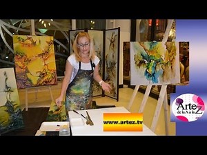 Crea un cuadro con acrílico y pintura asfáltica