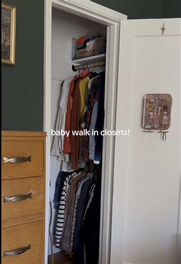 one last project to finish off the year in our new (older) home and what better start to the new year than a fresh closet. #closettour #diyproject #closetorganization #firsttimehomebuyer #homeimprovement