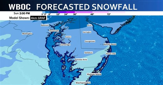 Sunday snow update