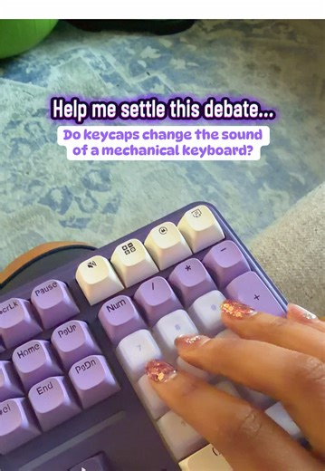Do you think the keycaps help add to the way a mechanical keyboard sounds? Or do you think it’s all about the switches. These mambo switches sound so good 😊 @Redragon Store #redragon #keycap #mechanicalkeyboard #typingasmr #typingasmr