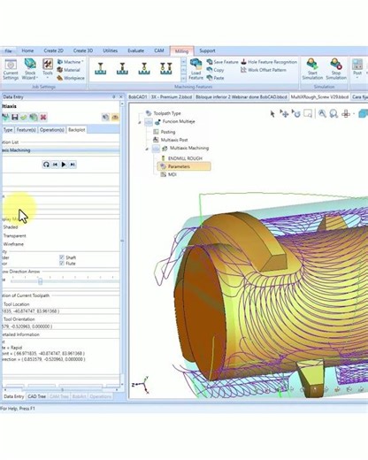 V38 Feature of the Day: 4th Axis High-Speed Roughing