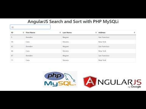 AngularJS Search and Sort with PHP MySQLi
