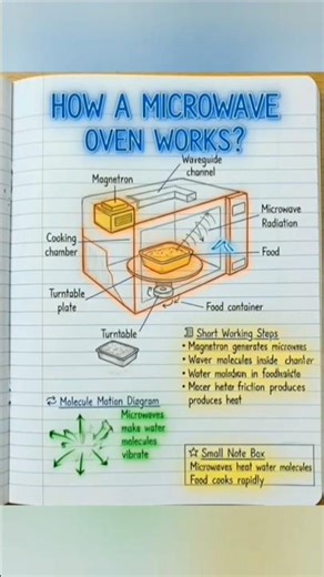 How a Microwave Oven Works in 18 Seconds! ⚡#electrician #viral #electrical #shortvideo