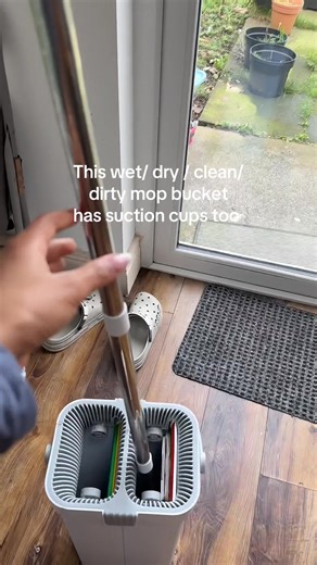 Wet dry mop bucket #wetdryfloormop