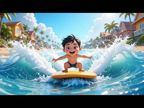 Slippery Slide, Let’s Ride the Tide Rhyme Song | Popular Nursery Rhyme & Educational Kids Songs